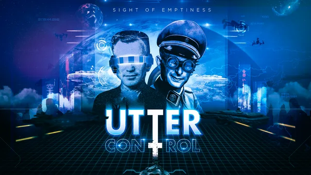 Blue futuristic music artwork titled Utter Control
